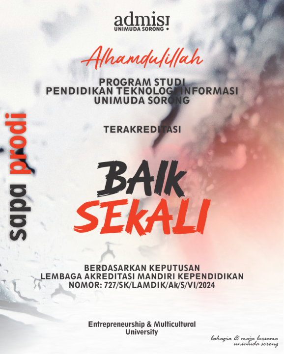 Alhamdulillah Program Studi Pendidikan Teknologi TERAKREDITASI BAIK SEKALI