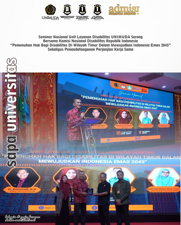 Seminar Nasional Unit Layanan Disabilitas UNIMUDA Sorong Bersama Komisi Nasional Disabilitas Repulik Indonesia