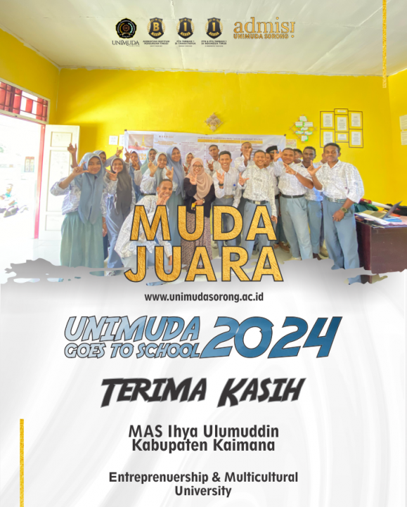 Kali ini UNIMUDA Sorong menyambangi Kota Senja di Tanah Papua