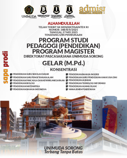 SAPA PRODI kali ini, Telah terbit SK Menteri Pendidikan Tinggi, Sains, dan Teknologi (Mendiktisaintek) RI Nomor 388/B/0/2025 pada tanggal 27 Mei 2025 tentang Izin Pembukaan Program Studi Pedagogi Prog