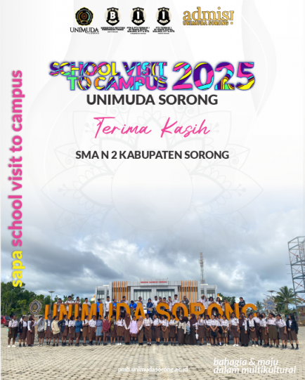 SAPA SCHOOL VISIT TO CAMPUS UNIMUDA SORONG kali ini datang dari SMA N 2 KABUPATEN SORONG