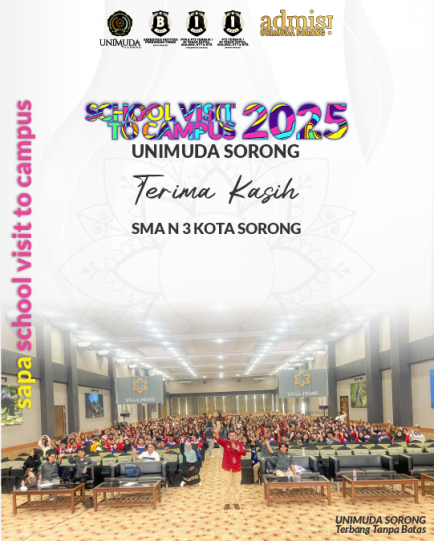 SAPA SCHOOL VISIT TO CAMPUS UNIMUDA SORONG kali ini datang dari SMA N 3 KOTA SORONG