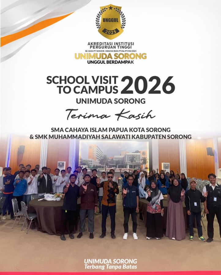 SCHOOL VISIT TO CAMPUS kali ini datang dari SMA CAHAYA ISLAM PAPUA KOTA SORONG & SMK MUHAMMADIYAH SALAWATI KABUPATEN SORONG, yang luar biasa!!!!