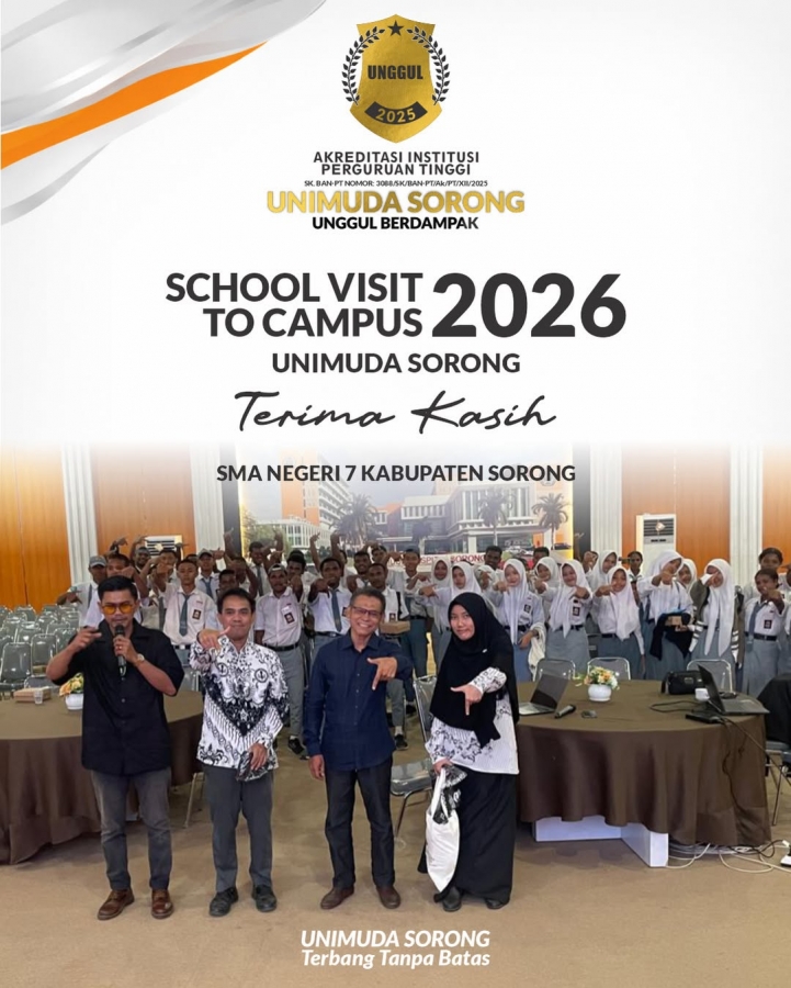 SCHOOL VISIT TO CAMPUS kali ini datang dari SMA NEGERI 7 KABUPATEN SORONG, yang luar biasa!!!!