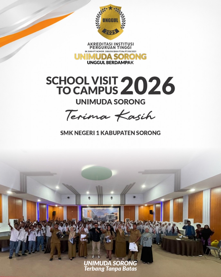 SCHOOL VISIT TO CAMPUS kali ini datang dari SMK NEGERI 1 KABUPATEN SORONG, yang luar biasa!!!!