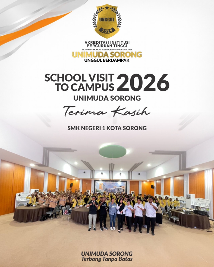SCHOOL VISIT TO CAMPUS kali ini datang dari SMK NEGERI 1 KOTA SORONG, yang luar biasa!!!!