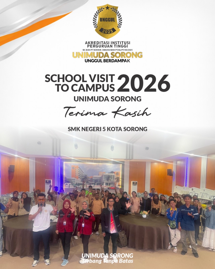 SCHOOL VISIT TO CAMPUS kali ini datang dari SMK NEGERI 5 KOTA SORONG, yang luar biasa!!!!