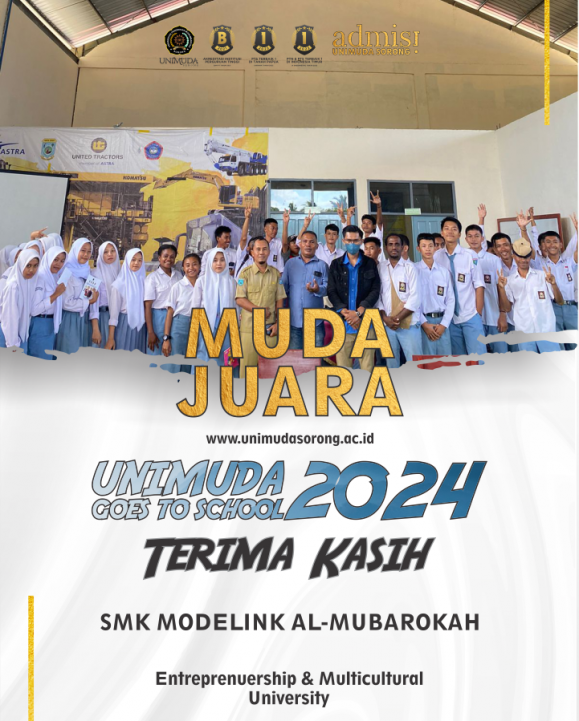 Terima Kasih SMK MODELINK AL-MUBAROKAH - UNIMUDA GOES TO SCHOOL