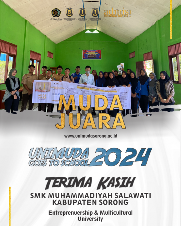 Terima Kasih SMK Muhammadiyah Salawati Kabupaten Sorong - UNIMUDA GOES TO SCHOOL